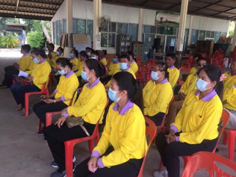 พิธีรับมอบเกียรติบัตรผู้ผ่านการฝึกอบรมชุดปฏิบัติการจิตอาสาภัยพิบ